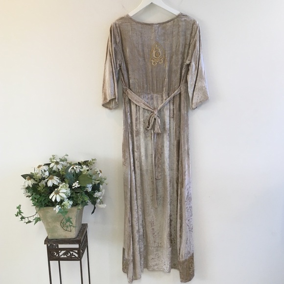 NWT Anthro RAGA Romantic Visions Deep V-Neck Dress - Picture 6 of 14